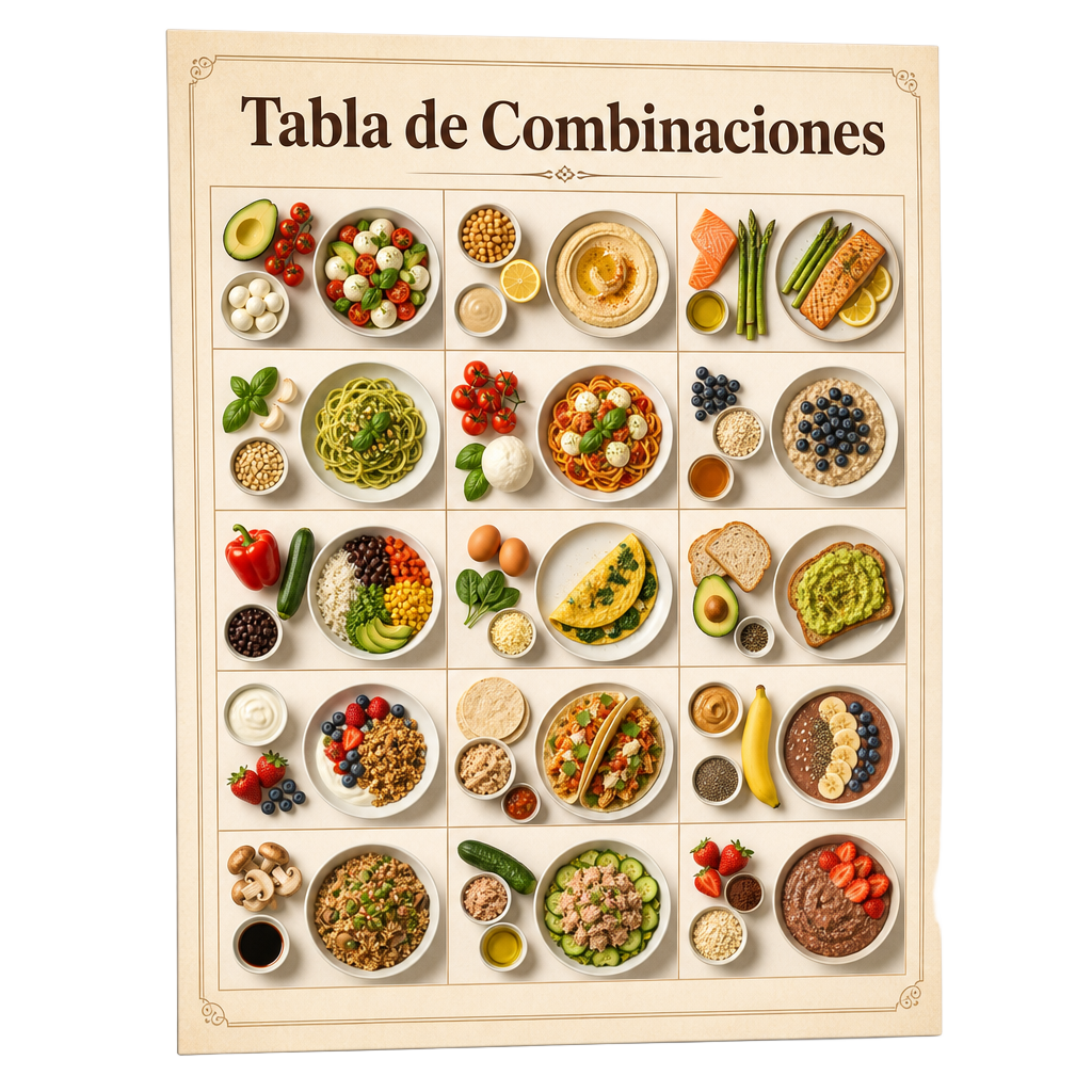 Bono 2 — Cheat Sheet 'Tabla de Combinaciones' Imprimible (PDF)